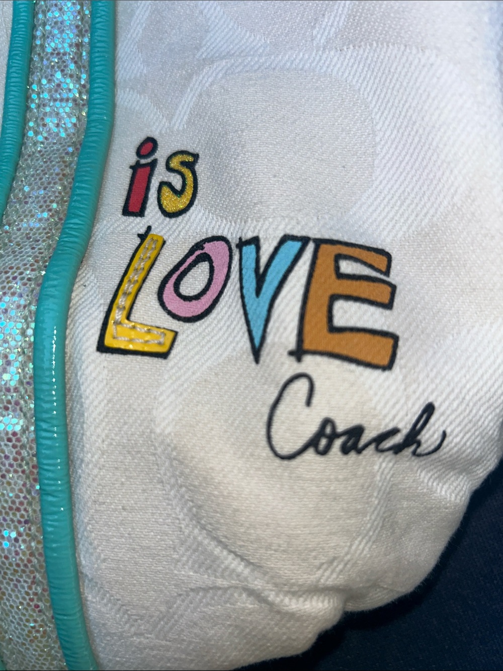 Y2K!!! Coach RAREβ Multicolor Poppy Script Tote! π₯³π₯³ββ - Picture 15 of 15